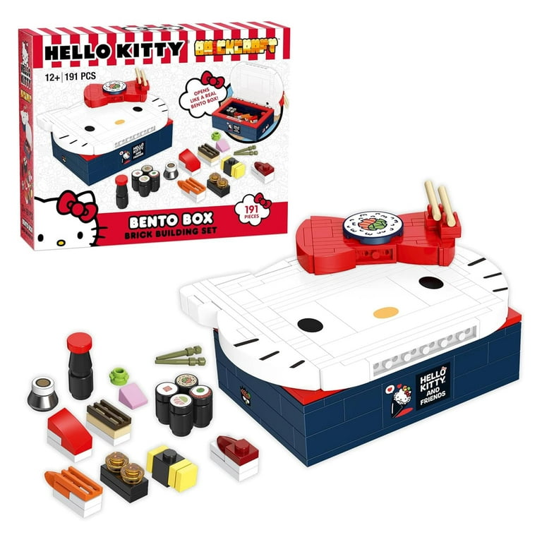 Brickcraft Hello Kitty Bento Box, 191 Piece Building Set, Sanrio