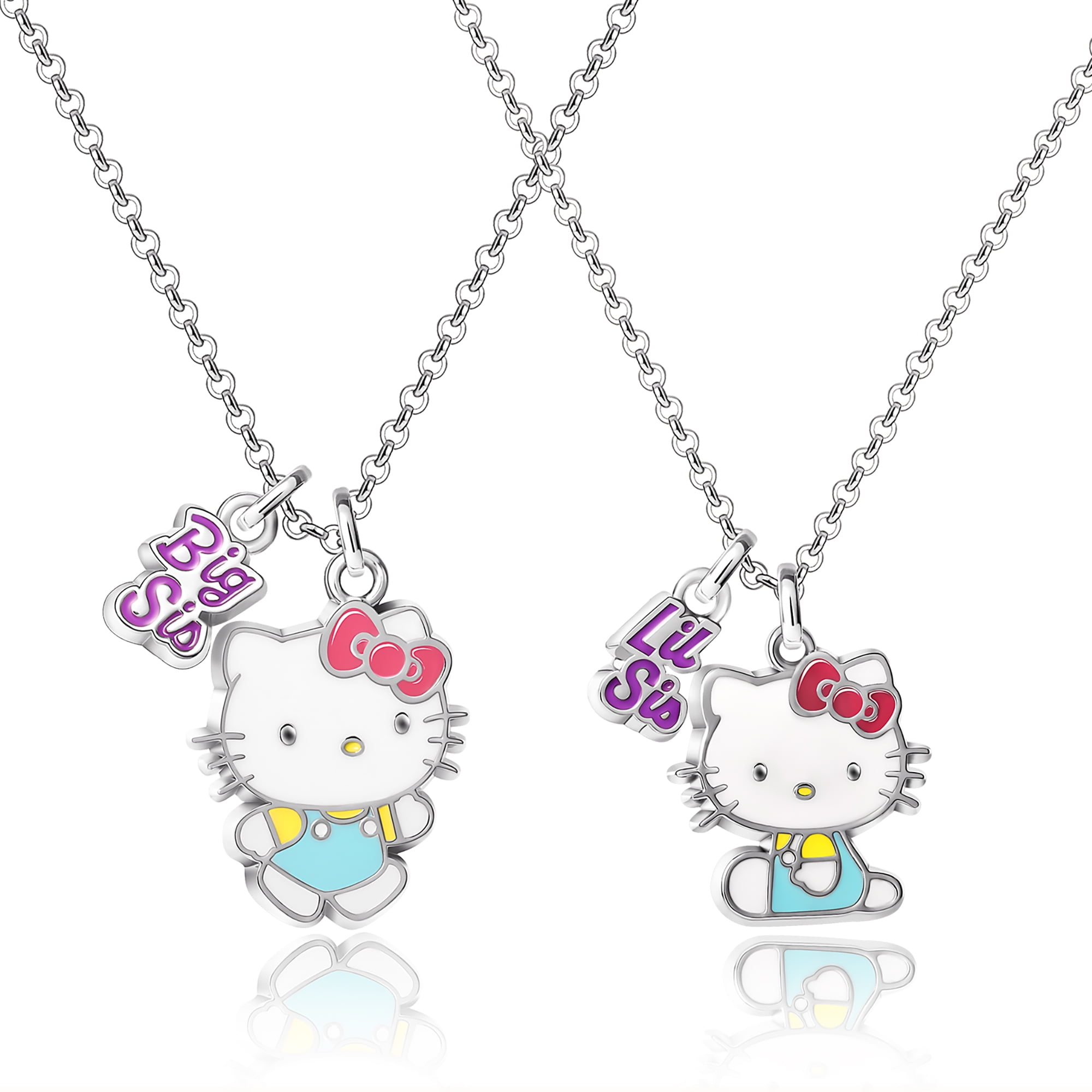 Sanrio Hello Kitty Big Sister Little Sister Necklaces with Hello Kitty Pendants