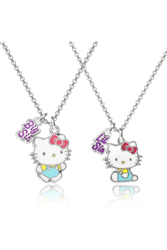 Sanrio Hello Kitty Big Sister Little Sister Necklaces with Hello Kitty Pendants