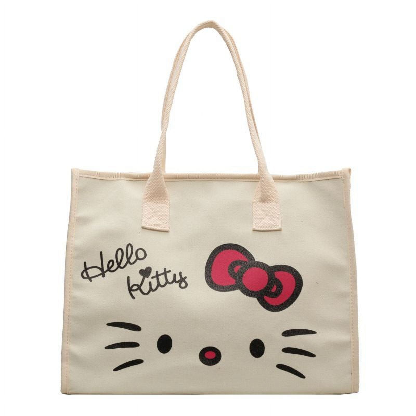 Horizon Group USA Hello Kitty Sparkle Tote Bag with Keychain
