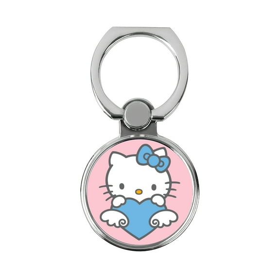 Sanrio Hello Kitty Cartoon Cartoon Phone Ring Holder, Rotating Ring Holder, Suitable for Magnetic Car Holder, Compatible with Smart Phone Accessories Mobile Phone Grip Protective Case