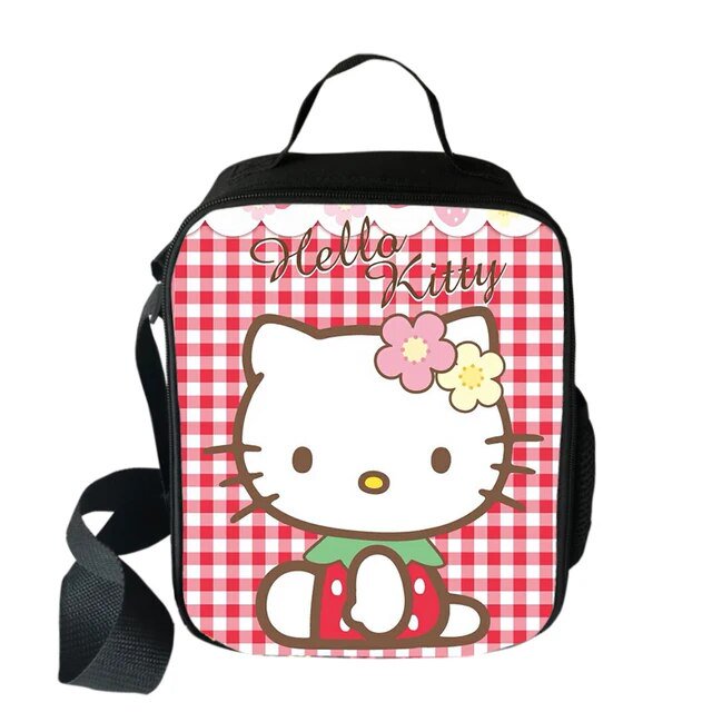 Sanrio Hello Kitty Cartoon Cooler Lunch Bag Portable Thermal Food
