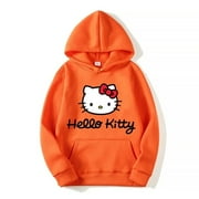 LXC Sanrio Hello Kitty Cartoon Print Hoodie y2k Fashion New Women‘s Casual Harajuku Oversized Sweatshirt Kawaii Women‘s Spring Top