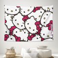 Sanrio Hello Kitty Cartoon Tapestry Bedroom Poster Beautiful Room Decor
