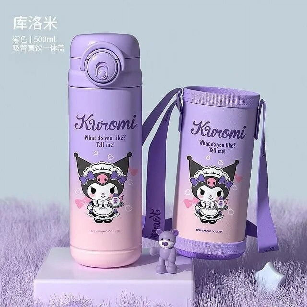 Sanrio Hello Kitty Children Thermos Water Bottle Cartoon Anime Kuromi