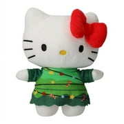 Sanrio Hello Kitty Christmas Holiday Plush Stuffed Doll with Red Bow | All Ages | 8"