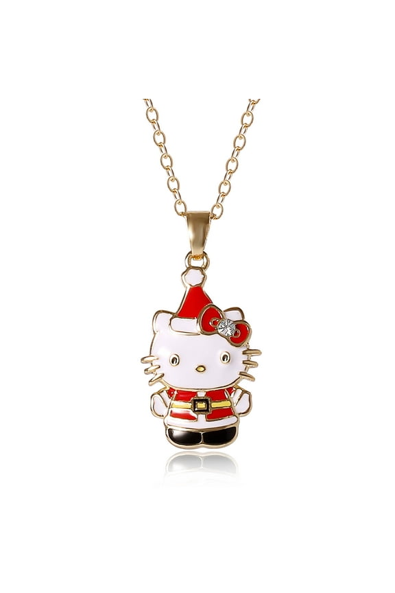 Sanrio Hello Kitty Christmas Santa Hello Kitty Pendant Necklace