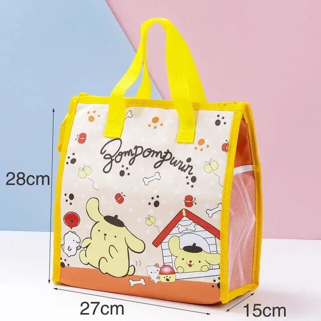 Sanrio Hello Kitty Cinnamoroll Insulated Lunch Box Bag Children Double