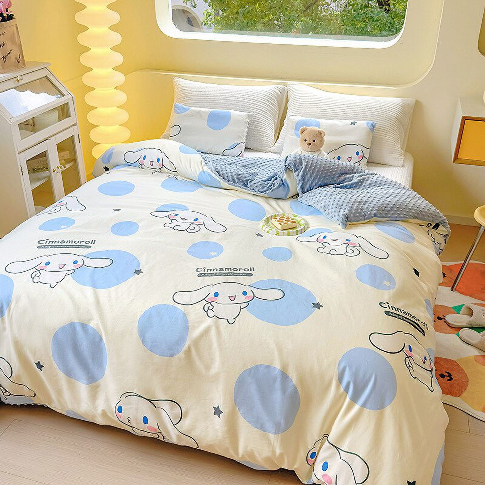 Sanrio Hello Kitty Cinnamoroll Kuromi Quilt Cover Cartoon Dormitory ...