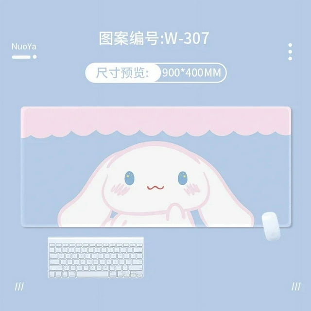 Sanrio  Hello Kitty Cinnamoroll Mouse Pad anime Kawaii Large Mat Gaming  Mousepad Gamer Stitching Desk Mat XXL for PC Keyboard Mouse Carpet