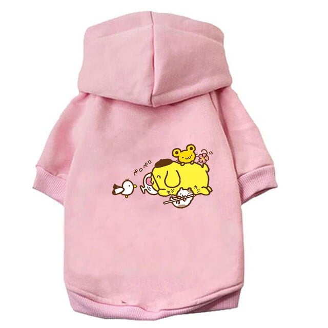 Sanrio Hello Kitty Cinnamoroll My Melody Kuromi Kawaii Dog Hoodies Pet Clothes Puppy Dog Teddy Bulldog Winter Dogs Clothing Gift Walmart