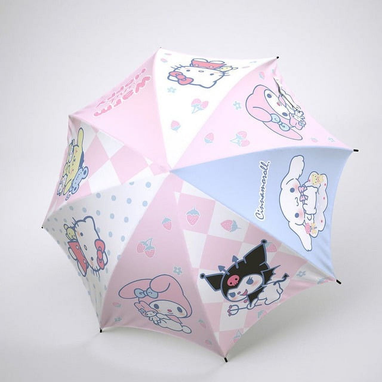 Sanrio Anime HelloKitty Melody Kawaii Transparent Umbrella Girl Cartoon ...
