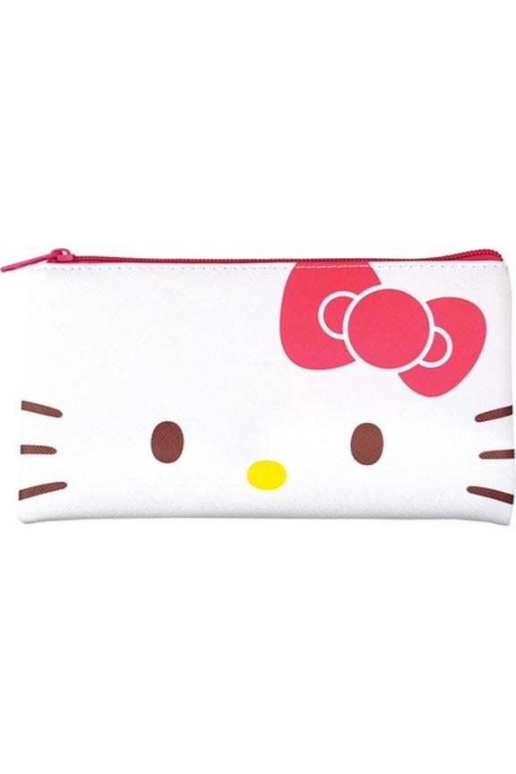 Hello Kitty Compact Flat Water-resistant Cosmetic/Pen Gift Pouch!