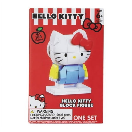 Sanrio Hello Kitty Compatibility 6+ Interlocking Block Building Sets Popular Characters, 104 Pieces