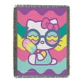 thumbnail image 1 of Sanrio Hello Kitty Cool Kitty Woven Tapestry Throw Blanket, 1 of 4