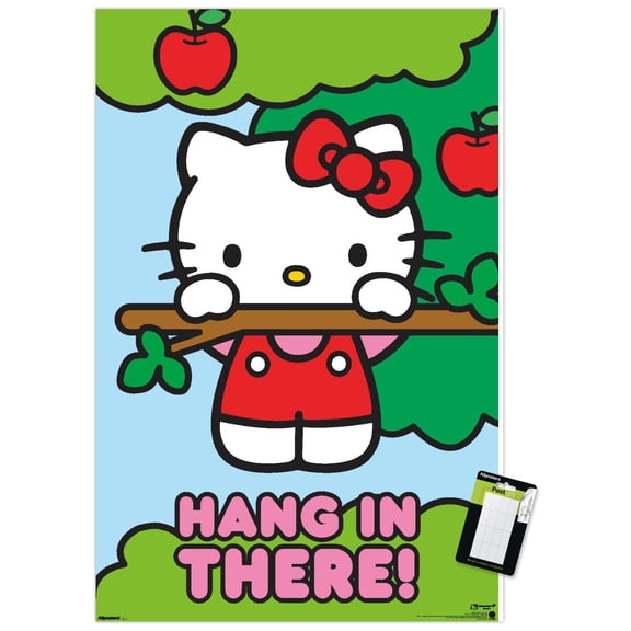 Sanrio Hello Kitty: Core - Hang In There Wall Poster, 22.375" x 34"
