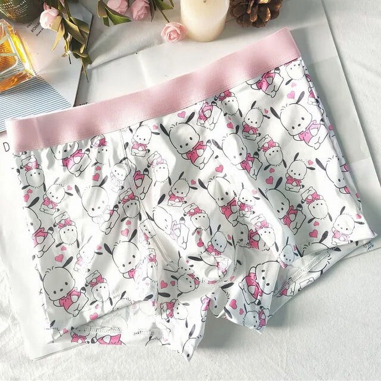 Sanrio Hello Kitty Couple Panties Set Sexy Men‘s My Melody Kuromi Cinnamoroll Cartoon Bear Print ...