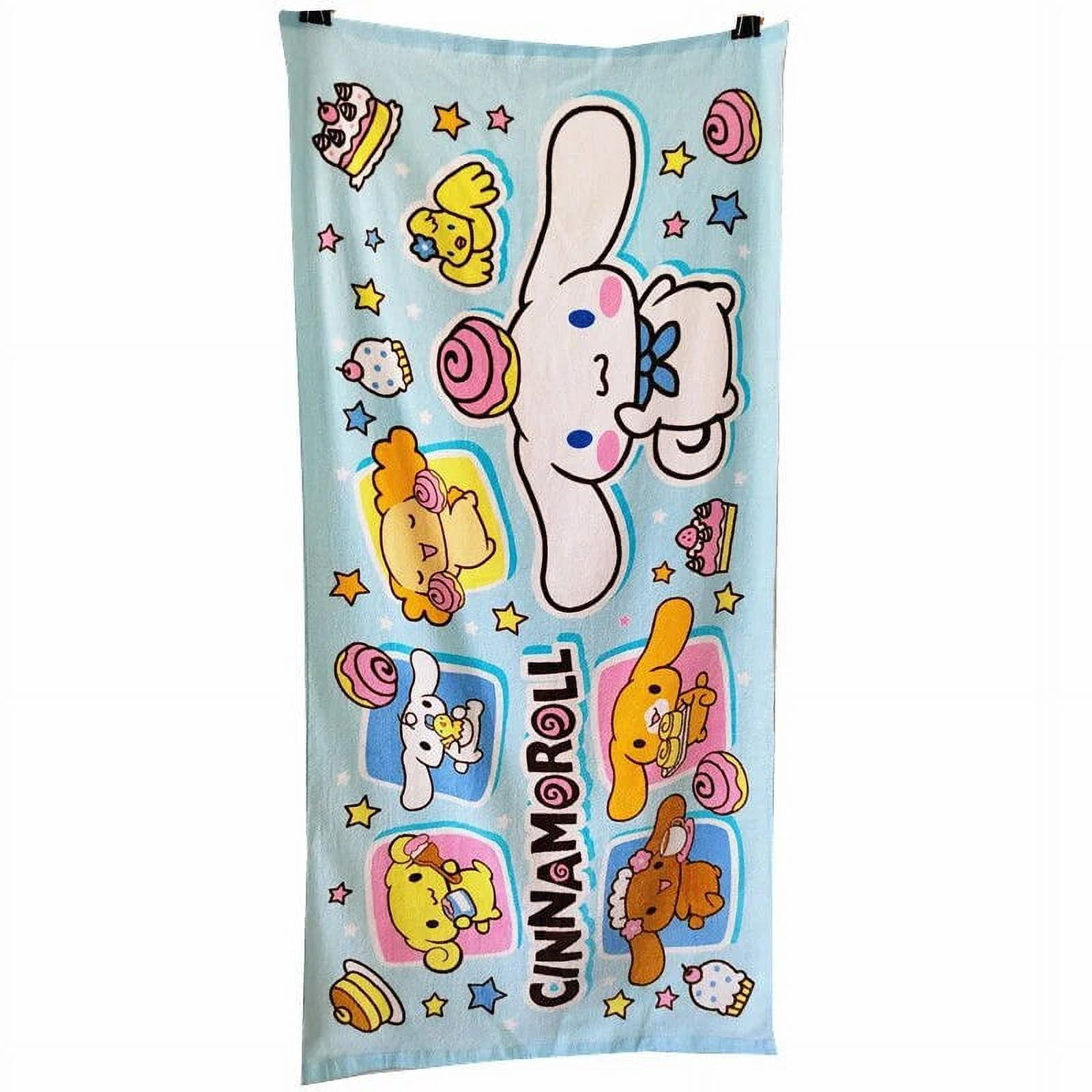 Sanrio Hello Kitty Cute Bath Towel Swimming Beach Towel Soft Absorbent Cartoon Stitch Aesthetic ...