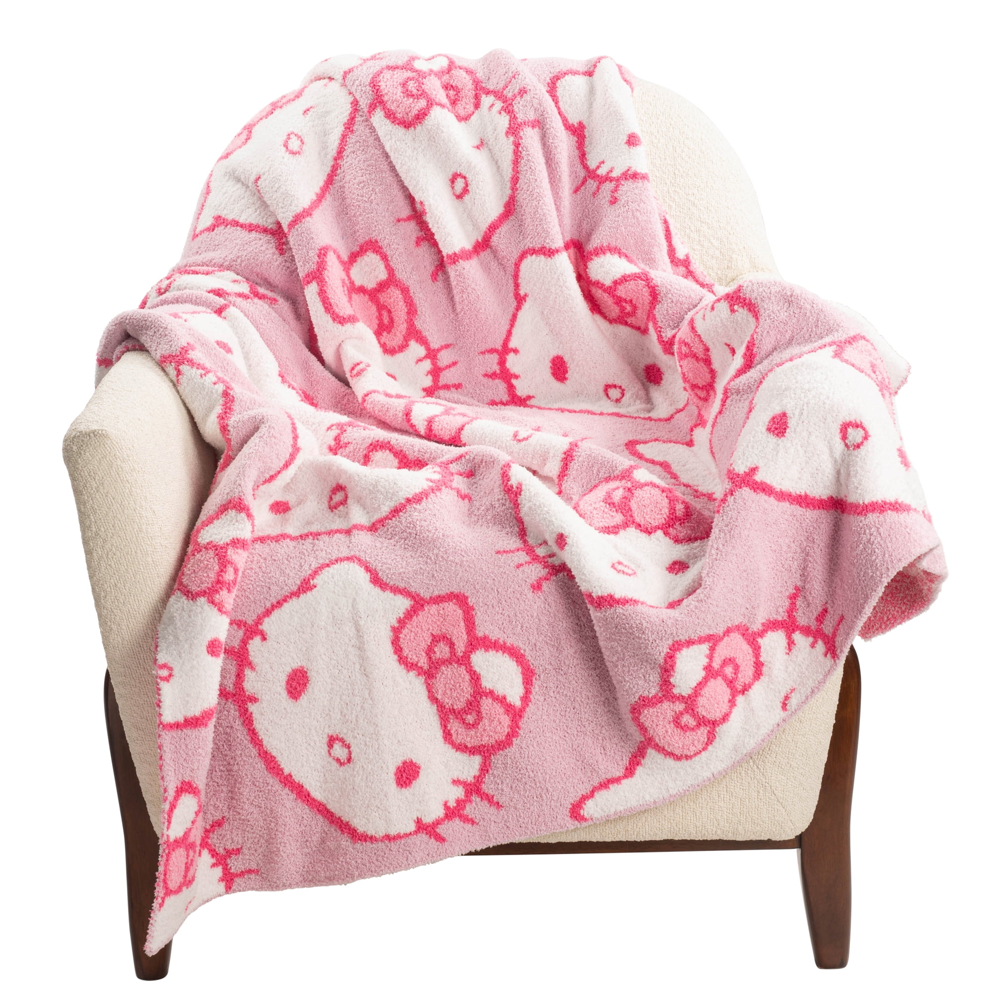 Sanrio Hello Kitty Cute Faces Feather Knit Throw - Walmart.com