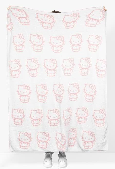 Sanrio Hello Kitty Decorative Throw Blanket - Soft & Cozy 50x60 Inch