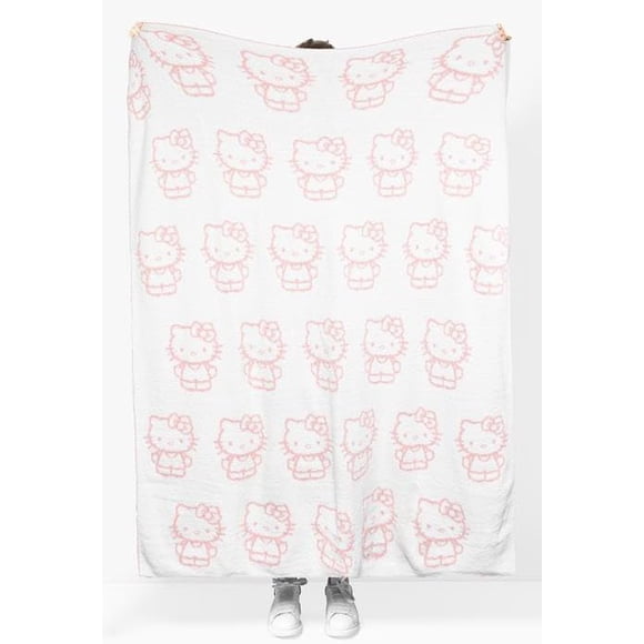 Sanrio Hello Kitty Decorative Throw Blanket - Soft & Cozy 50x60 Inch