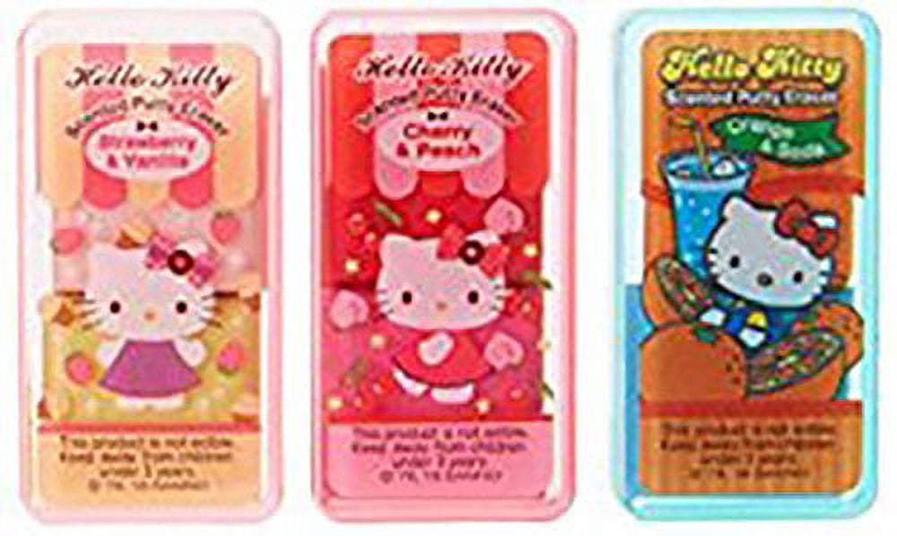 Sanrio Hello Kitty Fabulous Scented Putty Erasers Set of 3 (Strawberry