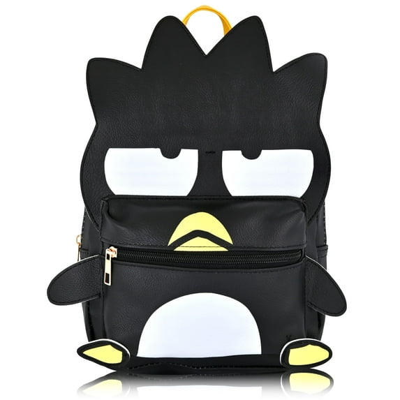 Sanrio Hello Kitty and Friends Badtz-Maru Backpack for Women, Men, Unisex | Cute PU Leather 10" Badtz-Maru Mini Backpack Purse Shoulder Purse | Badtz-Maru Bag and Badtz-Maru Accessories