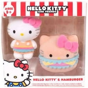 Sanrio Hello Kitty & Friends Hello Kitty & Hamburger Figurine Set Flocked