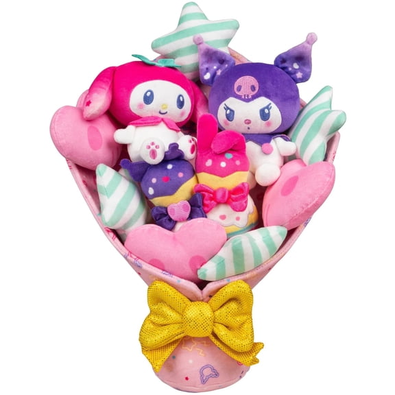 Sanrio Hello Kitty & Friends My Melody 50th & Kuromi 20th Anniversaries Plush Bouquet