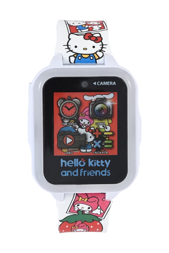 Hello Kitty & Friends iTime Unisex Child Smart Watch with Silicone Strap and White Case 42mm
