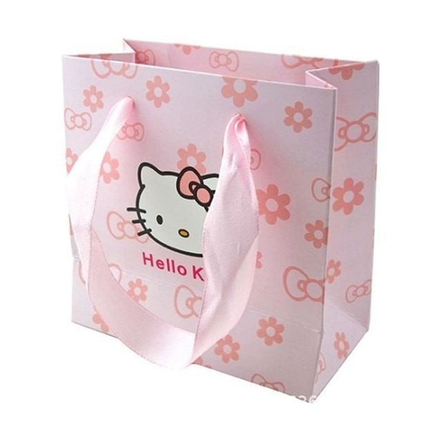 Sanrio Hello Kitty Gift Box Gift Bag Original High-end Necklace Ring  Packaging Box Cute Children Ladies Jewelry Gift Box Set 