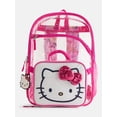 thumbnail image 1 of Sanrio Hello Kitty Girls Clear Backpack Set with Lunch Bag and Keychain, 3 Piece, 1 of 8
