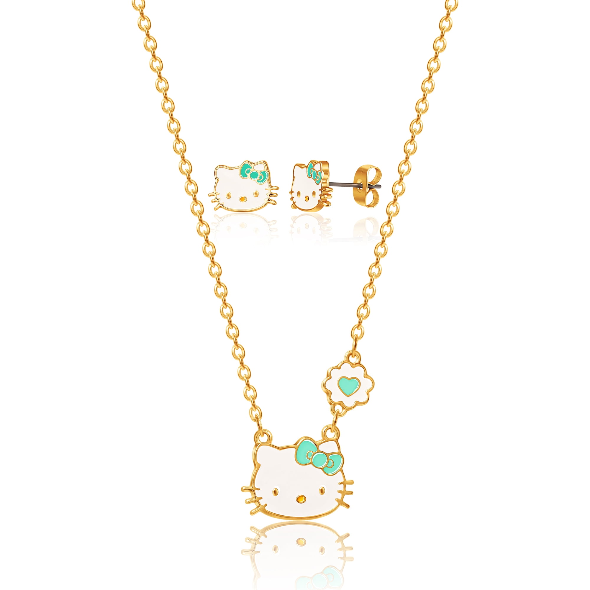  Seven Times Six Hello Kitty 3 Piece Shotbead and Chain Necklace  Set: Clothing, Shoes & Jewelry