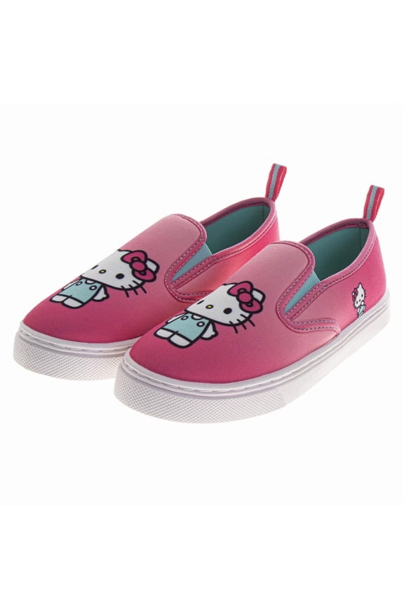 Hello Kitty Girls Canvas Sneakers, Pink, Size: 5