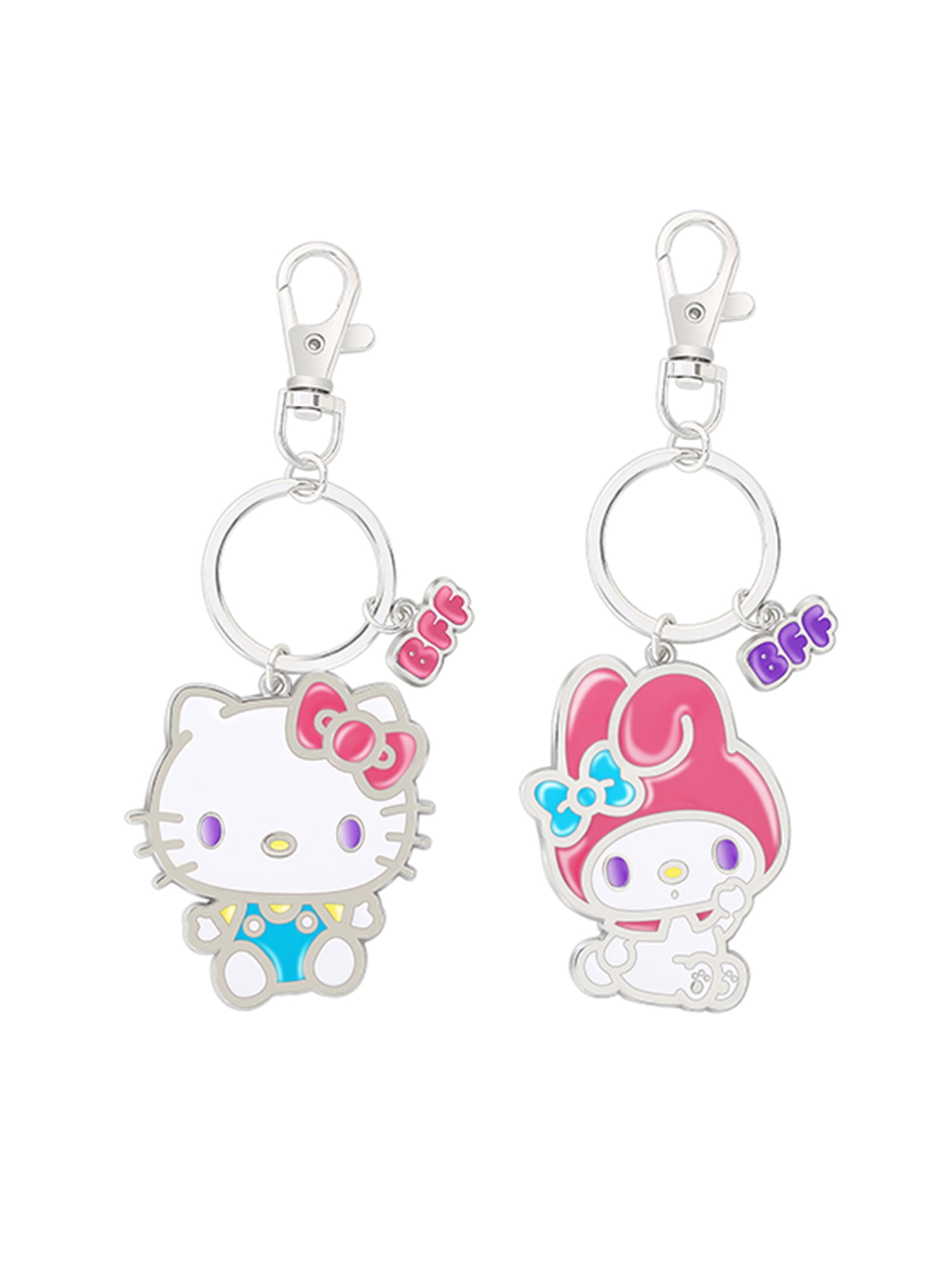 SANRIO , Hello Kitty-Girls My Melody and Hello Kitty BFF Keychain Charm Set of 2