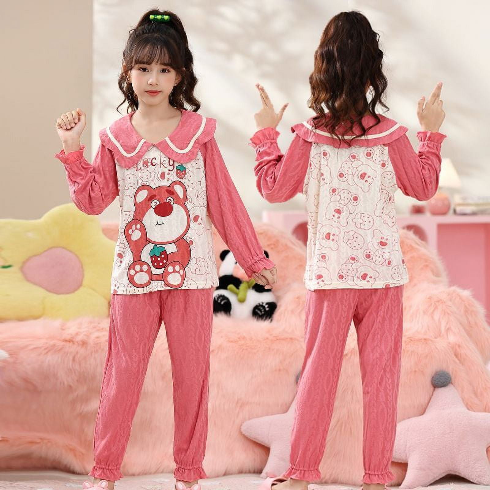 Sanrio Hello Kitty Girls Pajamas Cinnamoroll Cotton Nightwear
