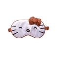 thumbnail image 1 of Sanrio Hello Kitty Girls Pink Plush Sleeping Mask, 1 of 5