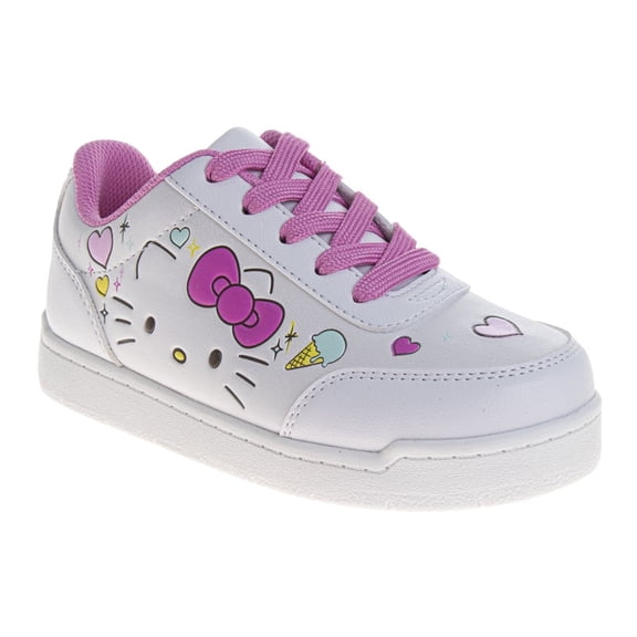Sanrio Hello Kitty Girls Toddler Sneakers, White, Size: 4