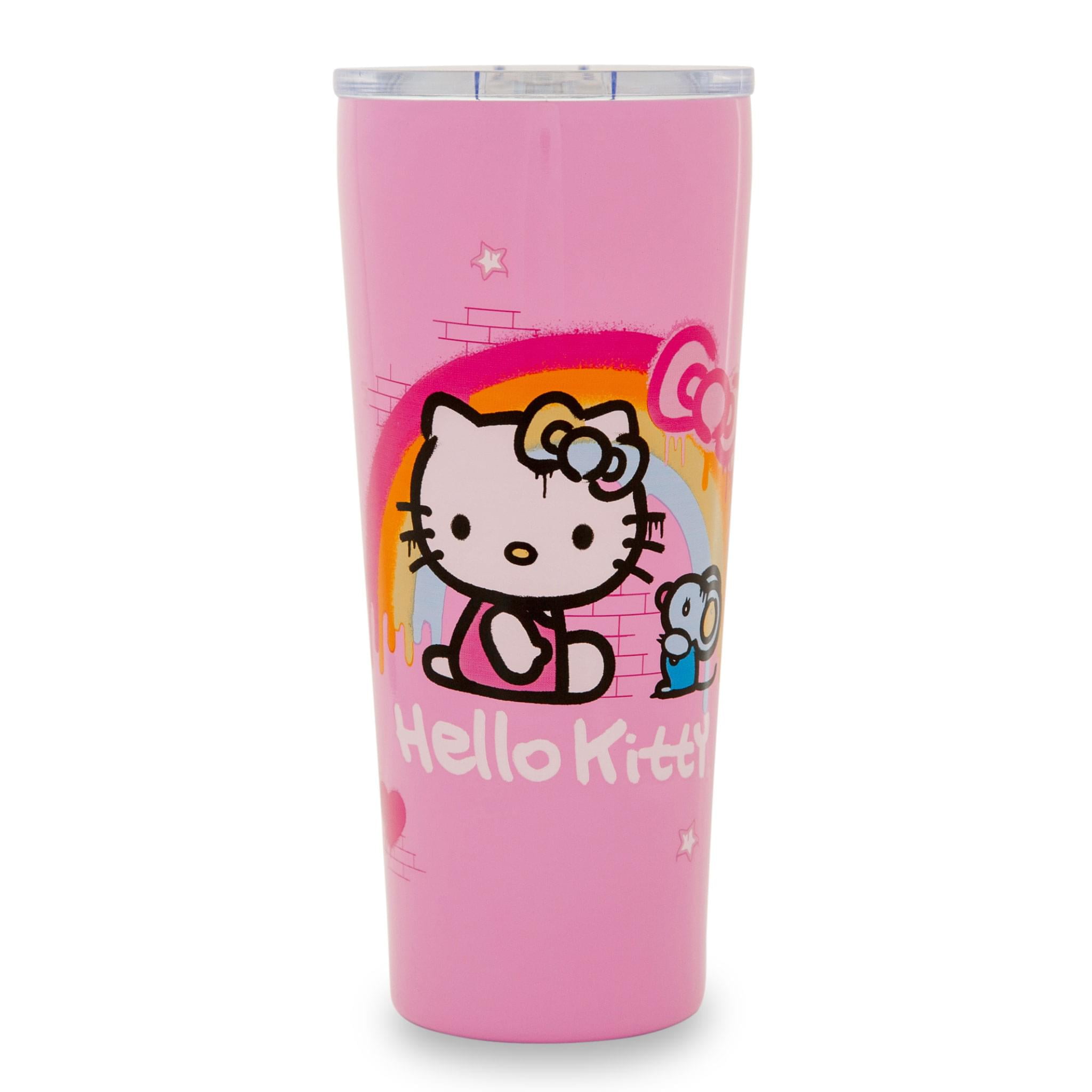 4-cup Round Glass Storage: Hello Kitty®, Rainbows