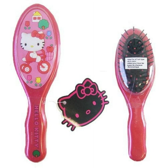 Sanrio Hello Kitty Hair Brush -Kitty Riding Bicycle