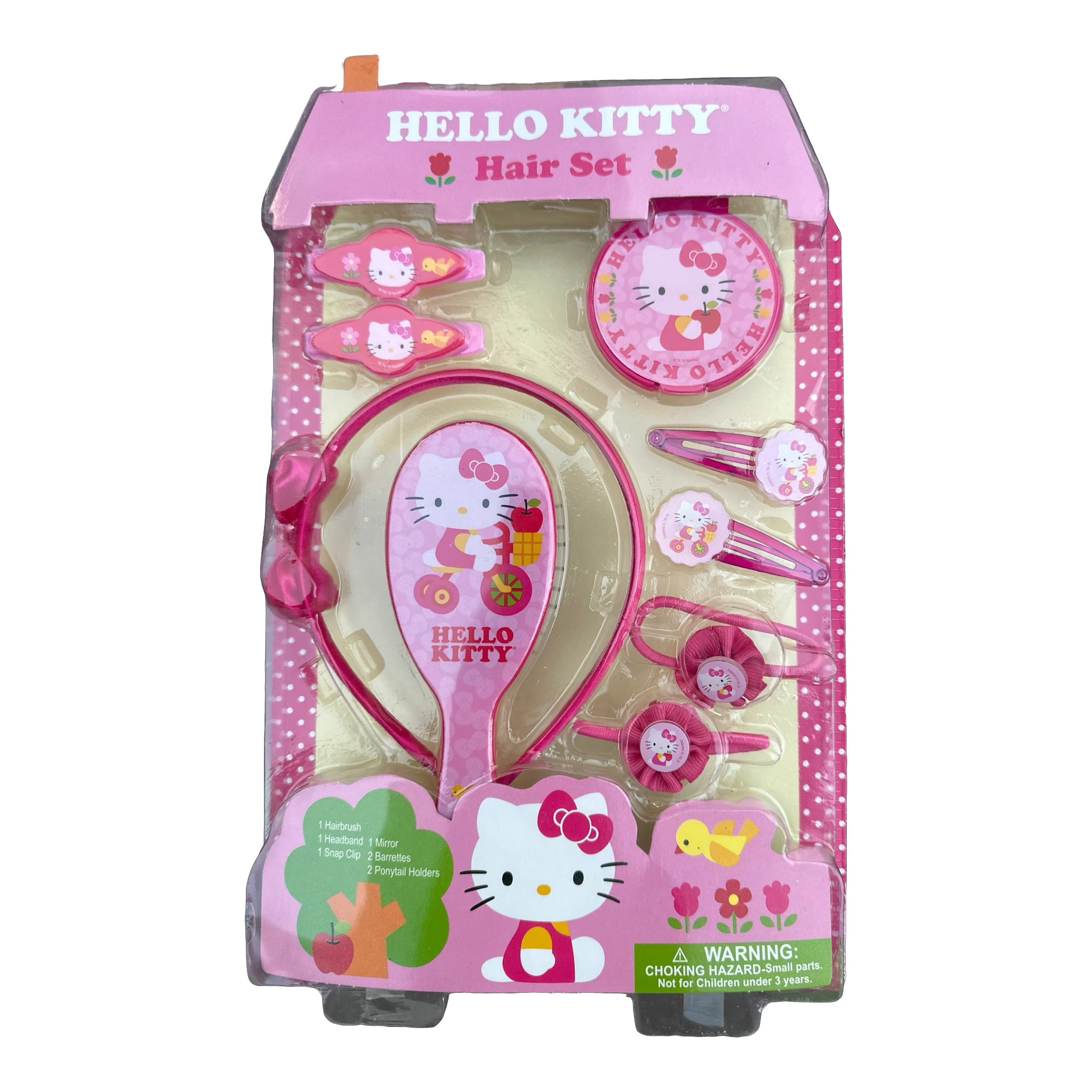 Sanrio Hello Kitty Hair Set Hello Kitty Hair Band And Brush (9pc Set