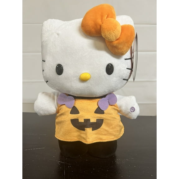 Sanrio Hello Kitty Halloween Pumpkin Side Stepper 12" Dancing Plush