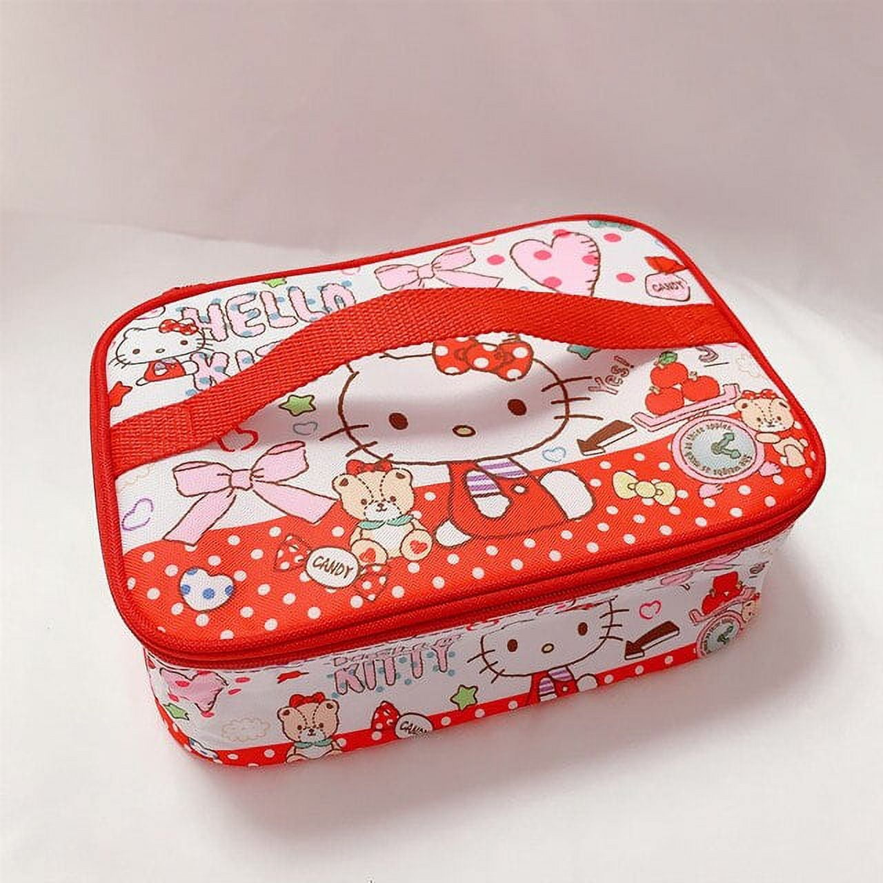 Sanrio's New Cartoon Japanese Lunch Box Student Lunch Box Bag My Melody Girl  Cute Hello Kitty Large Size Hand Lunch Box Bag Gift - Animation  Derivatives/peripheral Products - AliExpress