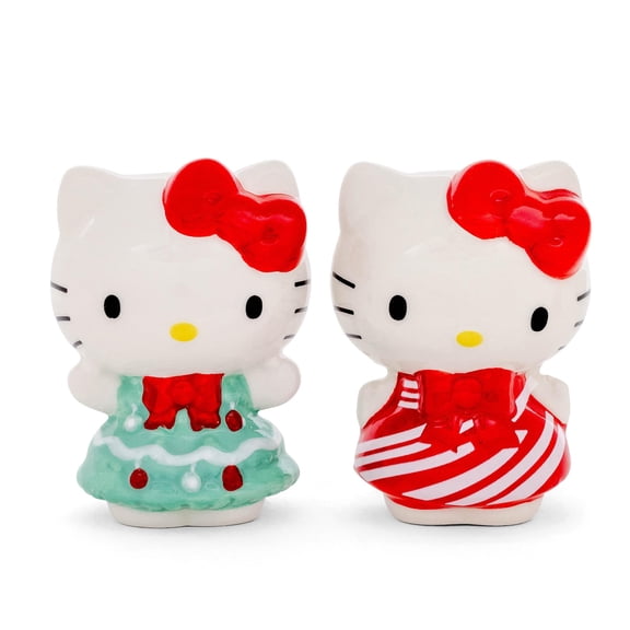 Sanrio Hello Kitty Holiday Dresses Ceramic Salt and Pepper Shaker Set