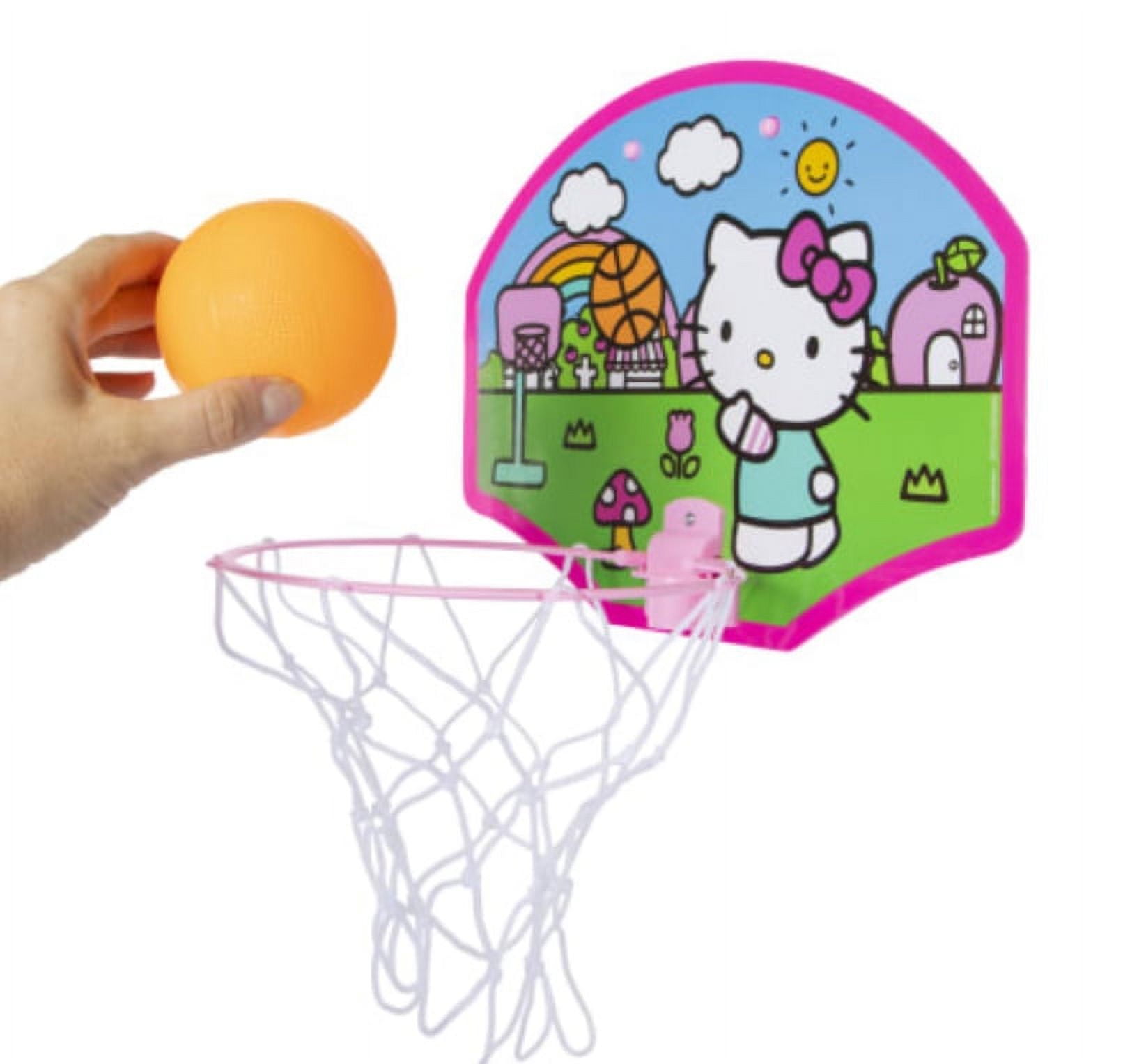 Sanrio Hello Kitty Indoor Basketball Set Net, Ball, Hoop and