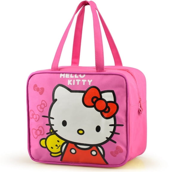 Sanrio Hello Kitty Insulated Bag Anime Kawaii Cute Cartoon Office Picnic Lunch Bag Handbag Toys Gifts