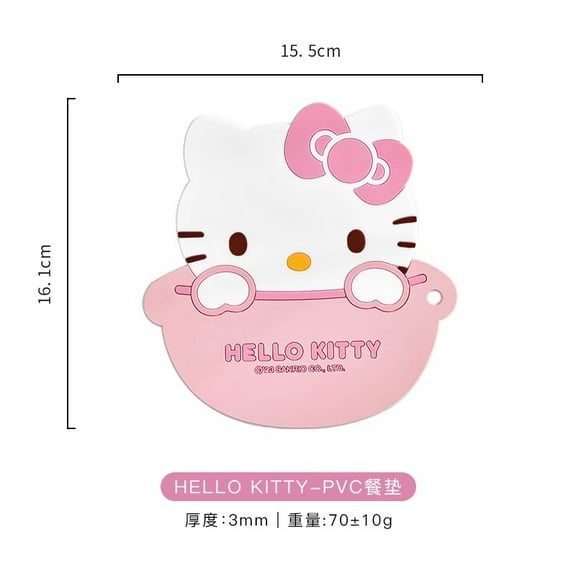 Sanrio Hello Kitty Insulation Pad Anti-scalding Placemat Waterproof and Oil-proof Coasters Table Mats Kitchen Utensils