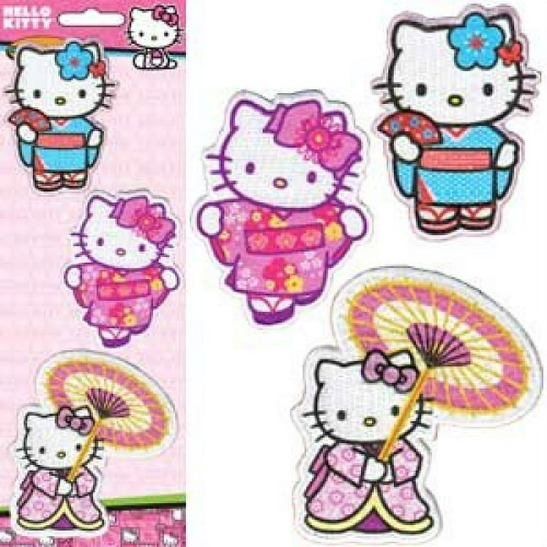 🌸SPECIAL SET OF 3 HELLO KITTY Sanrio Embroidered Applique Iron Sew On  Patch🌸UK
