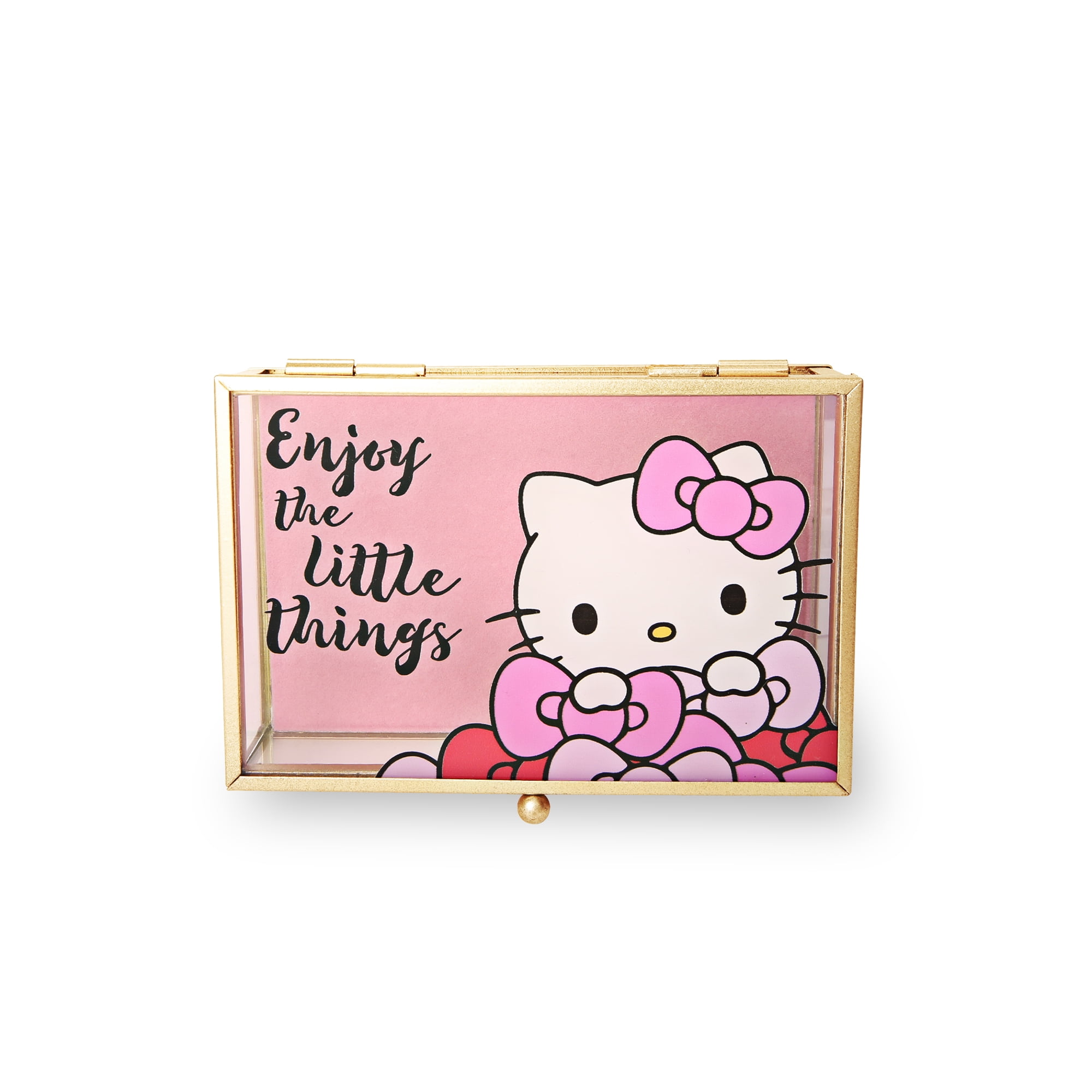Sanrio Hello Kitty Jewelry Box- Enjoy the Little Things Hello Kitty Jewelry Case- Hello Kitty Jewelry Organizer