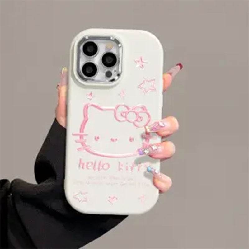 Sanrio Hello Kitty KT The Big Head Phone Case For iPhone 15 14 13 11 12 ...